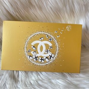 Chanel Holiday Beauty Gift Empty Box gold